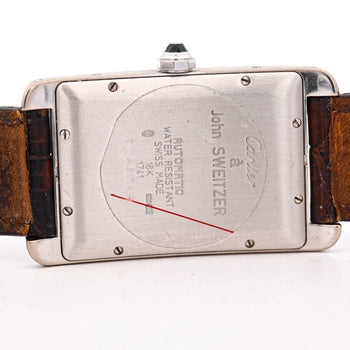 Cartier Tank Americaine 1741 White Gold Automatic Watch 20-year Service Edition – Assay Jewelers