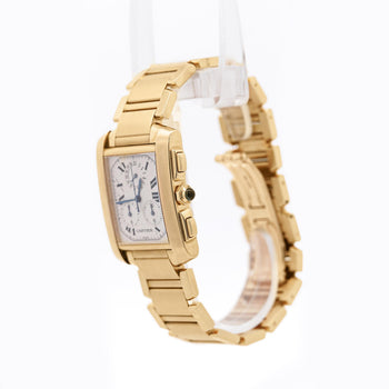 Cartier Tank Française 1830 Chronograph 18K Gold Watch – Assay Jewelers