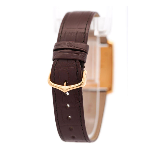 Cartier Tank Francaise Chronograph XL 1830 18K Gold Leather Watch