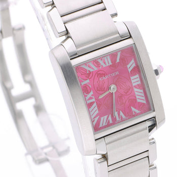 Cartier Tank Francaise W51030Q3 Raspberry Rose Dial Christmas Edition Watch – Assay Jewelers