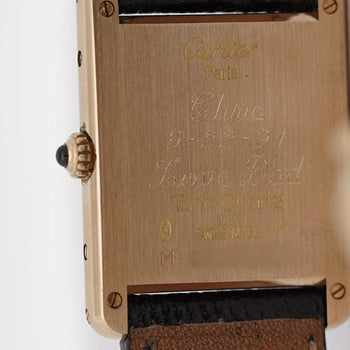 Cartier Tank Large 18K Gold Quartz 25mm Watch – Assay Jewelers