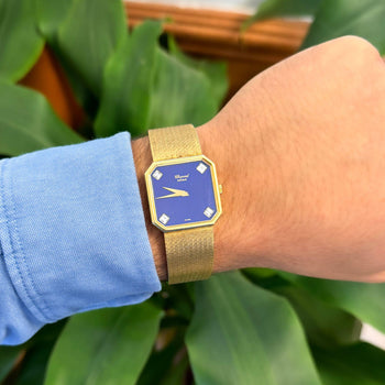 Chopard Blue Lapis Lazuli 18K Gold 26mm Vintage Watch Circa 1970s – Assay Jewelers