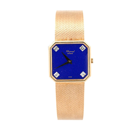 Chopard Blue Lapis Lazuli 18K Gold 26mm Vintage Watch Circa 1970s