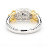 Diamond Platinum & 18K Gold Two Tone Pave Band Ring