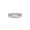 EGL Certified 1.03ct Round Diamond Platinum Solitaire Ring