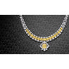 Extraordinary GIA Certified 50 Carat Fancy Yellow Diamond Necklace in 18K Gold