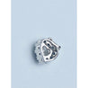 Fancy Blue and White Diamond Heart Shape Pendant in 14k white gold