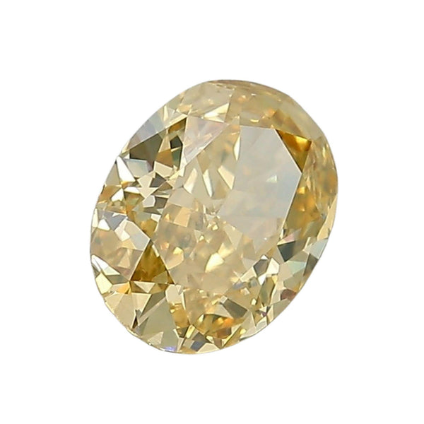 GIA 1.20 Carat Fancy Brownish Orangy Yellow Oval Cut VS2 Natural Loose Diamond