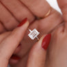 GIA Cert 2.55 Carat Emerald Cut Lab Grown Diamond 14K White Gold Engagement Ring