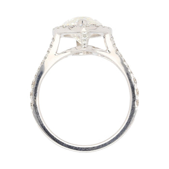 GIA Certified 3.22 Carat Marquise Cut G/VS1 Halo Engagement 18K Ring – Assay Jewelers