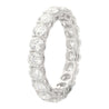 GIA Certified 5 Carat D/VS1 Diamond Wedding Eternity Band Ring in 18K White Gold