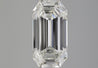 GIA Certified 5.36 Carat Emerald Cut Diamond East West Bezel Unisex Ring