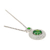 GIA Certified 8.58 Carat Demantoid Pendant Necklace in 18K White Gold