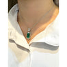 GIA & GRS Certified Natural Muzo Vivid Green Colombian Emerald Pendant Necklace with Diamonds in 18K Gold