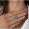 GRS Certified 5.83 Carat Colombian Emerald in 18K Floating Solitaire Necklace