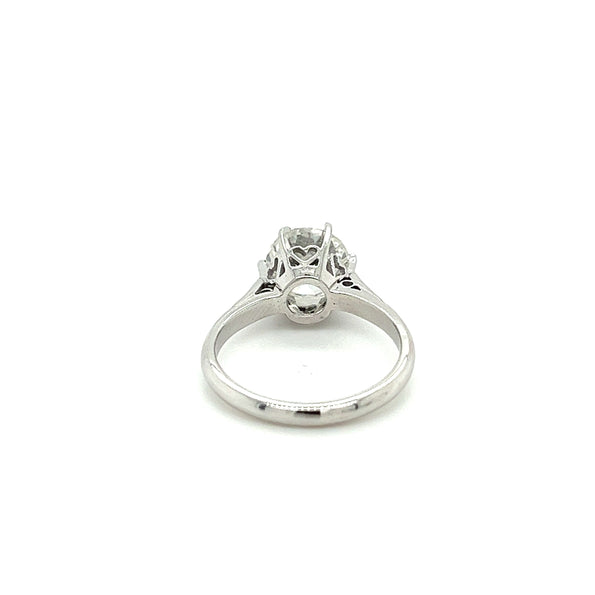 IGI Certified 2.08 Carat Old European Cut Lab Diamond Engagement Ring