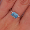 IGI Certified 2.08 Carat Vivid Blue Lab Grown Diamond Engagement Ring