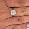 IGI Certified 4.01 Carat Cushion Cut G/VVS2 Lab Grown CVD Diamond Solitaire Ring