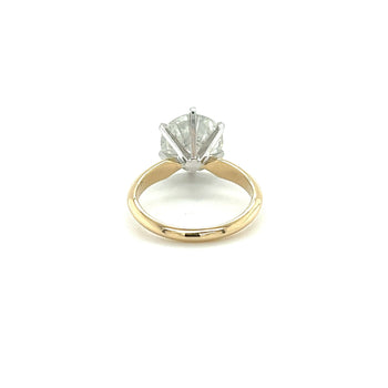 Natural 3.51 Carat Round Cut Diamond Solitaire Engagement Ring – Assay Jewelers