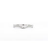 Natural Diamond Contoured Wedding Band Stacking Ring in 14K White Gold