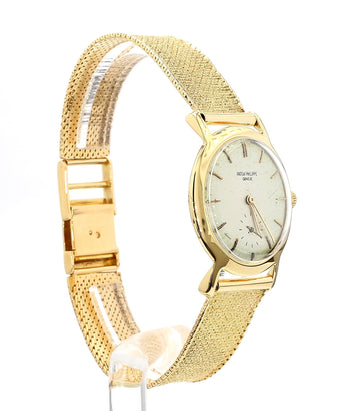 Patek Philippe Geneve Vintage 2506 Manual 18K Gold Mesh Bracelet Watch – Assay Jewelers