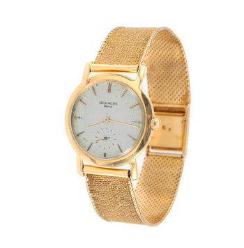 Patek Philippe Geneve Vintage 2506 Manual 18K Gold Mesh Bracelet Watch – Assay Jewelers