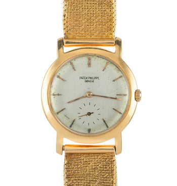 Patek Philippe Geneve Vintage 2506 Manual 18K Gold Mesh Bracelet Watch – Assay Jewelers
