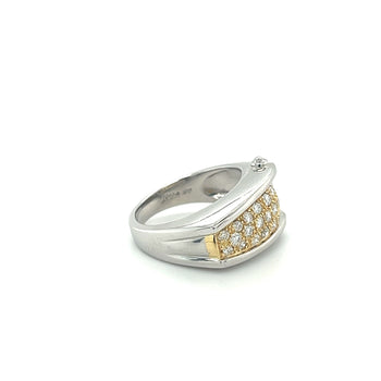 Platinum and 18K Gold Unisex Natural Diamond Pinky Ring – Assay Jewelers