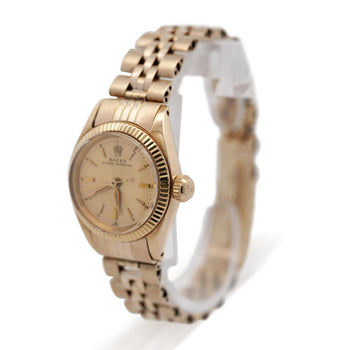 Rolex 24mm Oyster Perpetual 6619 18K Gold Vintage 1978 Wristwatch – Assay Jewelers