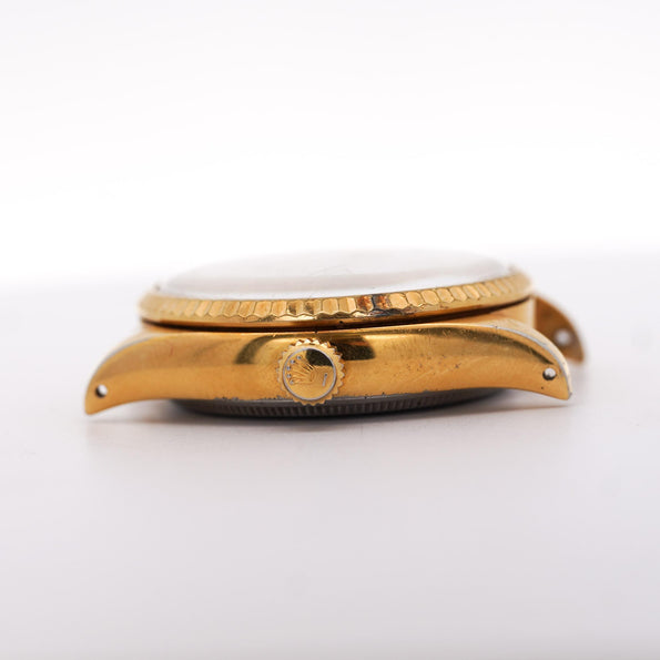 Rolex 34mm Oysterdate Precision 6294 Two Tone Honeycomb Bowtie Gold Watch