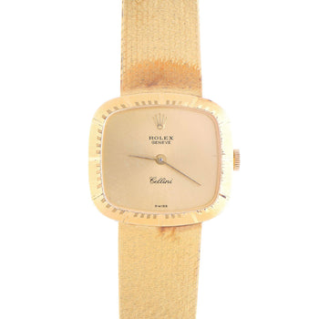 Rolex Cellini 4082 Gold Dial 18K Yellow Gold Bracelet Circa 1976 Vintage Watch – Assay Jewelers