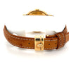 Rolex Cellini 6622 Watch In 18K Gold 33mm With Brown Leather Strap