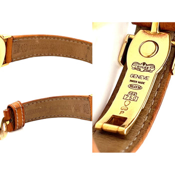 Rolex Cellini 6622 Watch In 18K Gold 33mm With Brown Leather Strap – Assay Jewelers