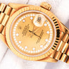 Rolex Datejust Presidential Champagne 18K Gold Diamond Dial Fluted Watch