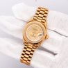 Rolex Datejust Presidential Champagne 18K Gold Diamond Dial Fluted Watch