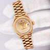 Rolex Datejust Presidential Champagne 18K Gold Diamond Dial Fluted Watch