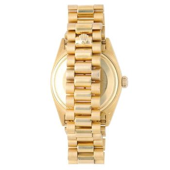 Rolex Day-Date 18038 Champagne Diamond Dial 18K Gold 36mm Circa 1978 Watch – Assay Jewelers