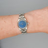 Rolex Lady Oyster Blue Dial 76030 Engine Bezel Blue Dial Watch