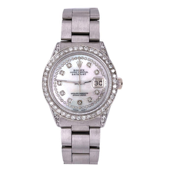 Rolex MOP DateJust Ref. 116200 With Diamond Bezel and Dial Watch – Assay Jewelers