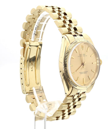 Rolex Oyster 1005 Champagne Dial Gold Vintage Watch – Assay Jewelers