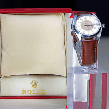 Rolex Oysterdate Precision 6694 Two-Tone Tuxedo Dial Circa 1959 Vintage Watch – Assay Jewelers