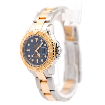 Rolex Yacht Master 169623 29mm Two Tone 18K Blue Ladies Watch Full Set – Assay Jewelers