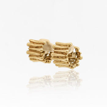 Tiffany & Co. 18K Gold Ribbed Huggie Latch Back Vintage Earrings – Assay Jewelers