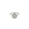 Tiffany & Co. Vintage Flower Shape Diamond Ring in Platinum Setting