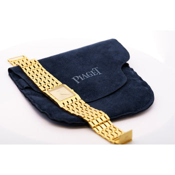 Vintage 18K Gold Piaget Polo 91321-K51 Automatic Watch with Original Pouch – Assay Jewelers