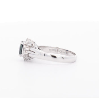 Vintage 1.04 Carat Sapphire and Round Diamonds in Filigree Platinum Ring – Assay Jewelers