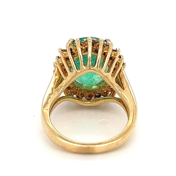 Vintage 6.88 carat Colombian Emerald in 14k yellow gold ring – Assay Jewelers