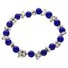 Vintage Art Deco Era Lapis & Diamond Platinum Bracelet