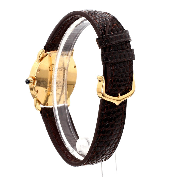 Vintage Cartier Ronde Louis 2886 Quartz 29mm 18K Gold Watch