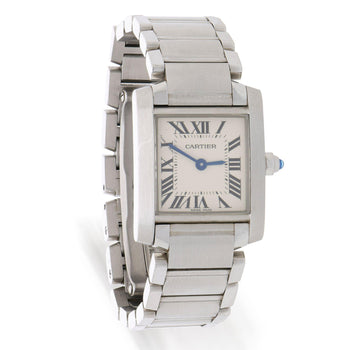 Vintage Cartier Tank Francaise W51008Q3 Silver Dial Steel Quartz Watch 20x25mm – Assay Jewelers